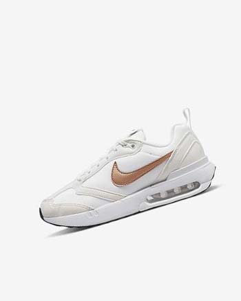 Nike Air Max Dawn Blancos Blancos Metal Rojos Marrom | MX 2961